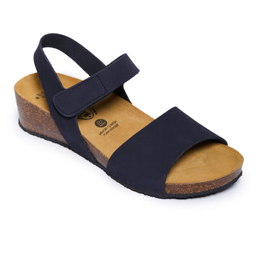 Plakton Platform Wedge Sandal – Luna Navy